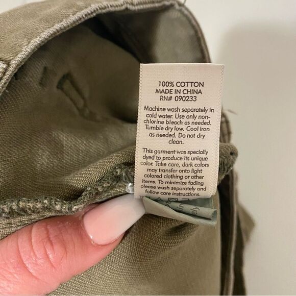 PACSUN Green Khaki Mom Utility Shorts - Picture 12 of 13